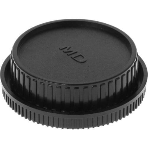 594F Rear Lens Body Camera Cover Set Dust Screw Mount Protection Plastic Black Replacement for Minolta MD X700 DF-1