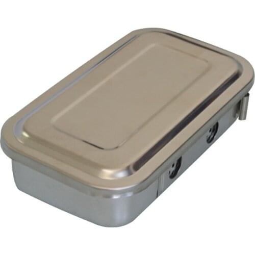 1Pc 8Inch Stainless Steel Box Dental Nursing Instrument Surgical Accessories Container Anticorrosion High Temperature Resistance