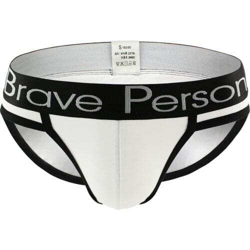 2019 brand Brave Person New Arrival Mens Cotton Underwear Men Briefs High Quality Sexy Briefs Male Underwear Underpants Panties