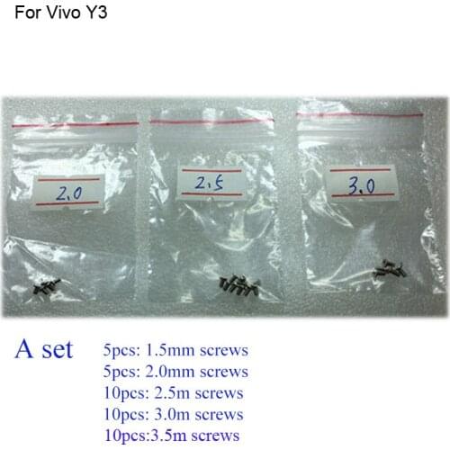 30PCS a set Silver Screw For Vivo Y3 mainboard motherboard Cover Screws Repair Parts For Vivo Y 3
