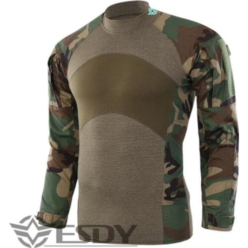 Update Frog Clothes Outdoor CS Combat Uniform Tactical Military Camouflage T Shirt Men Training Climbing Camping Hunting Shirt
