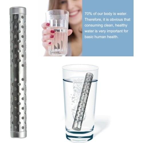 Portable Stainless Steel PH Lonizer Negative Lon Alkaline Water Purfier Stick Energy Rod for Home Household Health Use