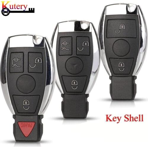 Kutery 10pcs/Lot Remote Car Key Shell For Mercedes Benz Year 2000+ Original NEC And BGA 2/3/4 Buttons Replacement Key Case