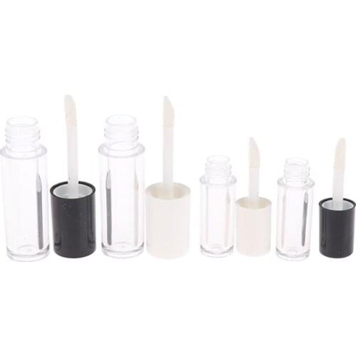 Empty Lip Gloss Tube Refillable Plastic Lip Glaze Lipstick Sample Bottle