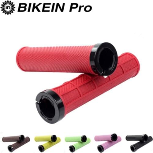 6 Colors Handlebar Grip Mountain Bike Non-slip Rubber Grips Cycling MTB Soft Comfortable Lock-on With Bar Ends Bicycle Parts