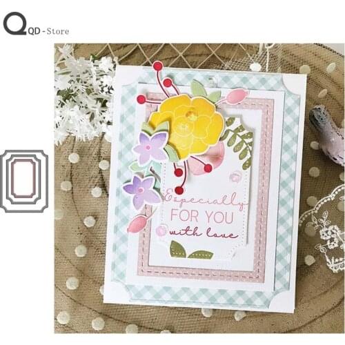 Three-Layer Background Board Metal Cutting Dies Scrapbooking DIY Card Make Mould Model Craft Decoration New 2021 Wholesale