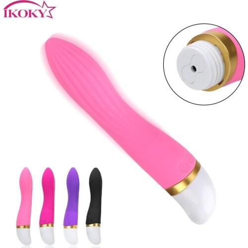 IKOKY G-Spot Vibrator Wand 12 Frequency Adult Products Female Masturbator Clitoris Stimulator Sex Toys For Woman