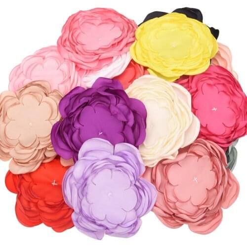 100pcs 9.5cm Burning Flowers Vintage Curly Flower Lovely Hair Accessory Boutique Hair Flower For Hair Headband No Hairclips