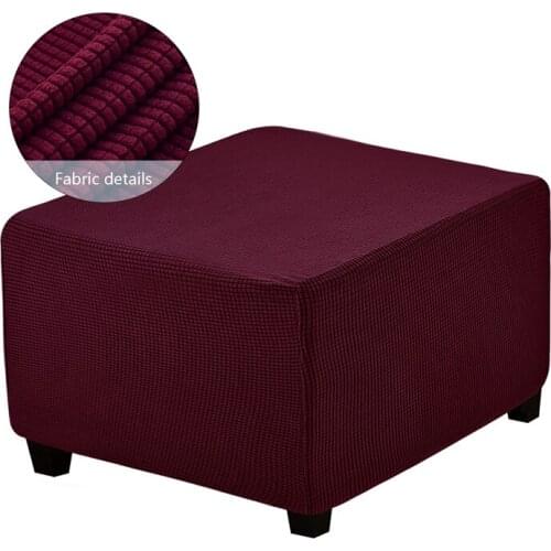 All-inclusive Stool Covers for Living Room Jacquard Chair Cases Home Dust-proof Cushion Covers Removable Seat Case Solid Color