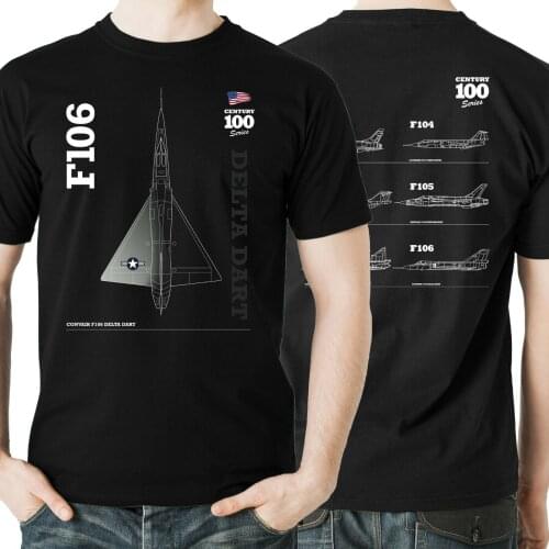 USAF Century Series F106 "Delta Dart" Jet Interceptor T-Shirt. Summer Cotton Short Sleeve O-Neck Mens T Shirt New S-3XL