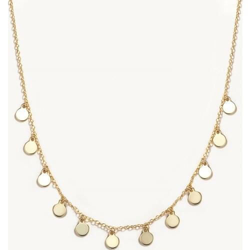 CANNER Sun Flower Real 925 Sterling Silver Necklace For Women 2020 Jewelry Charming Chain Gold 18k Choker Necklace Bijoux Collar