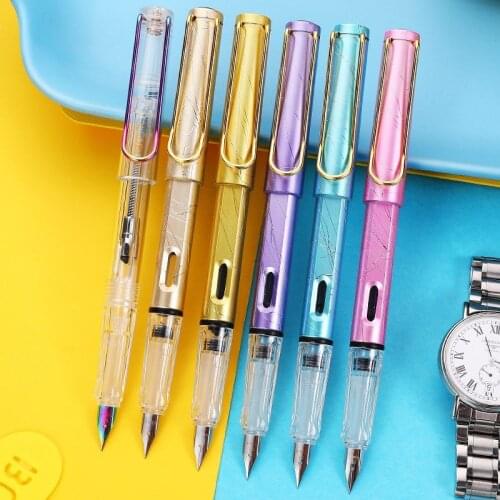 1PC High Quality Luxury Fountain Pen Calligraphy Pen Business Writing Signing Pens Office School Stationery Supplies 03928
