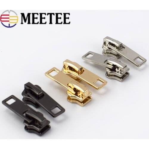 10pcs 5# High-grade Metal Zipper Head Zipper Slider Fixer Repair Pull Tabs Instant Kit Pant Replacement DIY Sewing Accessories