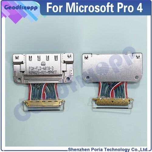100% Test AAA For Microsoft Surface Pro 4 Charging Port Dock Connector Cable For Microsoft Surface Pro4 USB Charger Cable Flex