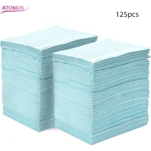 125pcs Personal Disposable Tattoo Clean Pad Massage Table Waterproof SPA Bedsheet Non-Woven Medical Paper Beauty Salon Supply