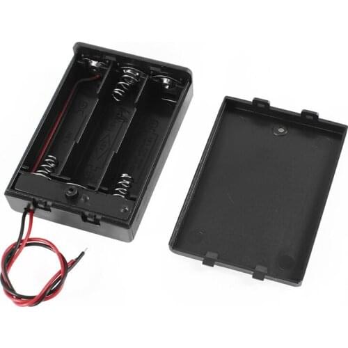 3 Pcs Wired ON/OFF Switch 3 x AA 4.5V Batteries Battery Holder Case