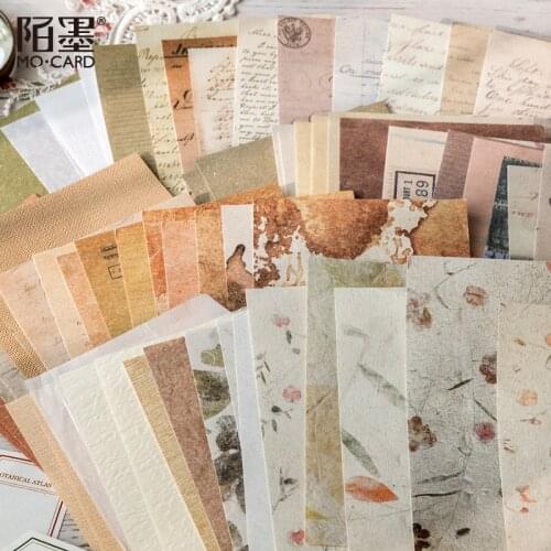 30 Pcs Vintage Letter Sheet Material Paper Retro Junk Journal Planner Scrapbooking Decorative Diy Craft Background Paper