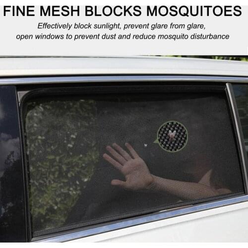 4Pcs Car Sun Shade Mesh Sunscreen Nylon Heat Insulation Magnetic Auto Side Window Curtain for Mazda CX-5 KE 2012-2017 Sunshades