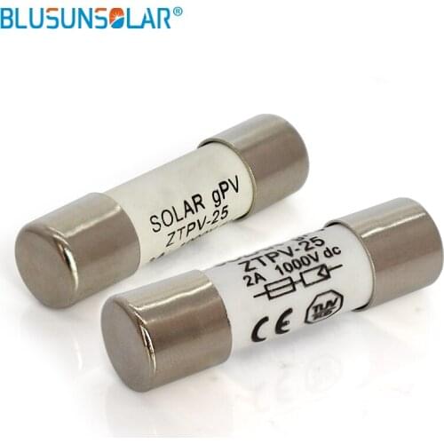 50pieces Approved DC Fuse Link 2-30A 1000V DC Fusible 10x38mm gPV Solar PV Fuse for System Protection