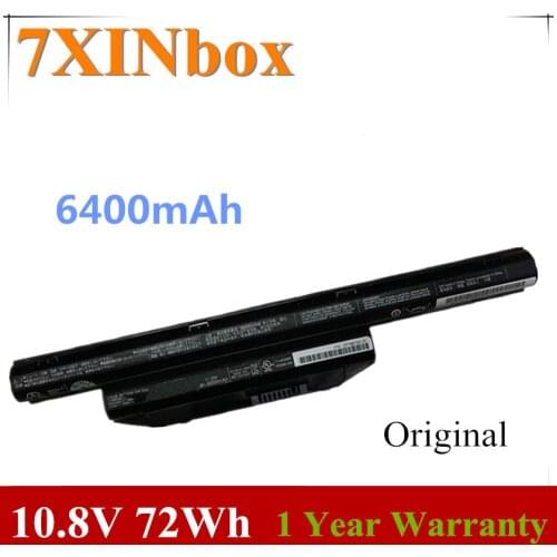 7XINbox 10.8V 72Wh 6400mAh FPCBP416 FPCBP429 FMVNBP231 Original Laptop Battery For Fujitsu LifeBook A544 AH564 E733 SH904