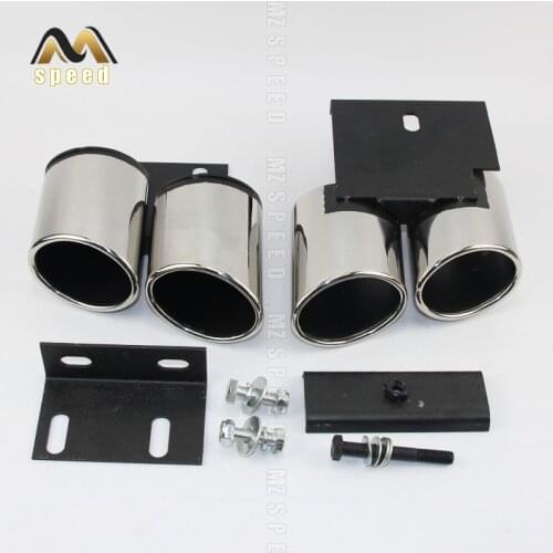 Accessories The car Round double stainless steel exhaust pipe tailpipe is suitable for audi A3 upgraded S3 muffler tailpipe
