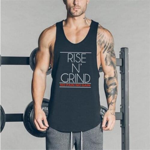 Brand Fitness Clothing Mens Tank Top Bodybuilding stringer gyms Vest Men Sleeveless Shirts O-Neck tops Muscle Shirt