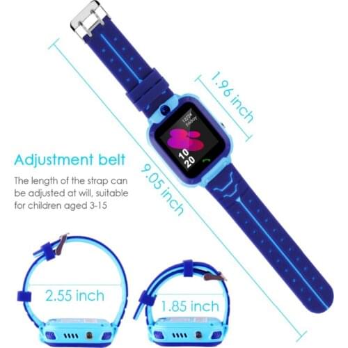 Kids 1.44 Inch Touch Screen Smartwatch Q12 Smart Phone Watch with LBS Tracker SOS