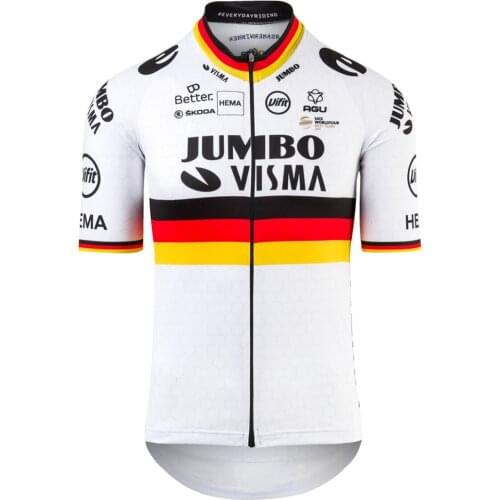 Jumbo Pro team groupama Cycling jerseys Bicycle Maillot Mtb Shirt Sleeve Bike Enduro Clothes Blue cycl clothing Team shirt