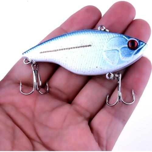 HENGJIA 1pcs 7.5cm 18.6g Hard VIB Fishing lures Sinking Crankbait Fishing Tackle Diving Swivel Jig Wobbler Lure