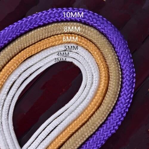 6mmx50m Wear-Resistant Colored Braided Decorative Binding Rope Super Tensile Clothesline Tied Up Outdoor Tent Nylon Rope