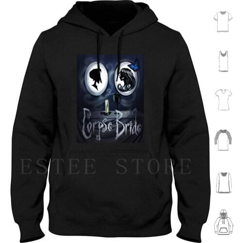 Corpse Bride Alternative Movie Hoodies Long Sleeve Corpse Bride Stop Motion Animated Musical Fantasy Film Classic