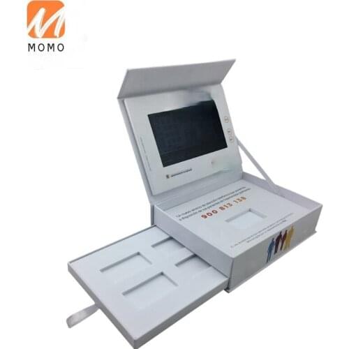 New Trend Paper Cut Lcd Greeting Card Video Box Video Presentation Box For Business Invitation