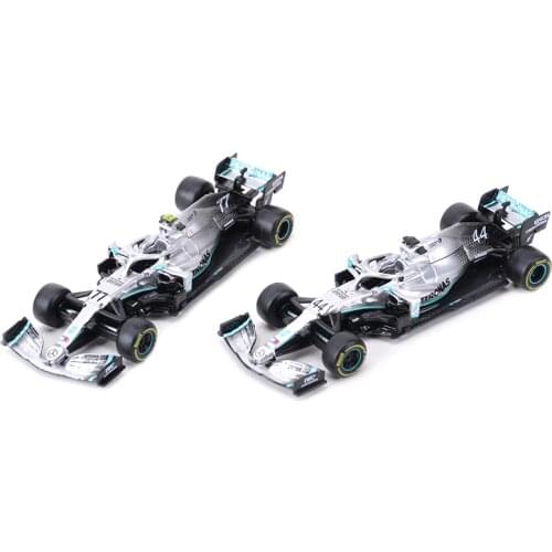 Bburago 1:43 2019 W10 #77 #44 W07 #6 #44 F1 Racing Formula Car Static Simulation Diecast Alloy Model Car