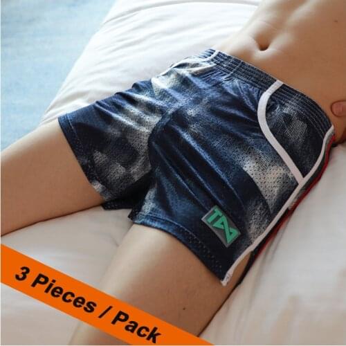 Cotton Mesh Boxers Breathable Homme Summer Style Underwear Brand Man U Convex Pouch 2019 New Shorts