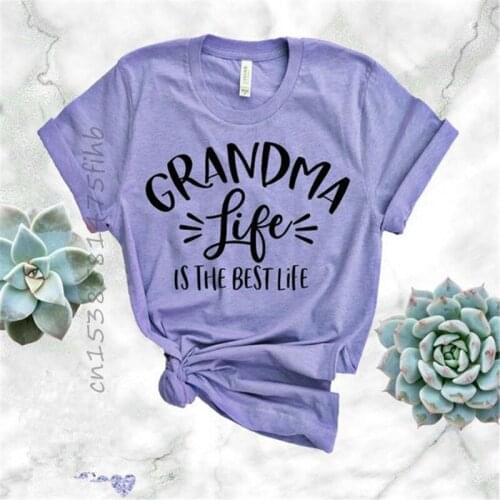 Soft Premium Grandma Fashion Summer Letters Print Women Tshirt Casual Funny T Shirt For Lady Girl Top Tee Hipster Drop Ship