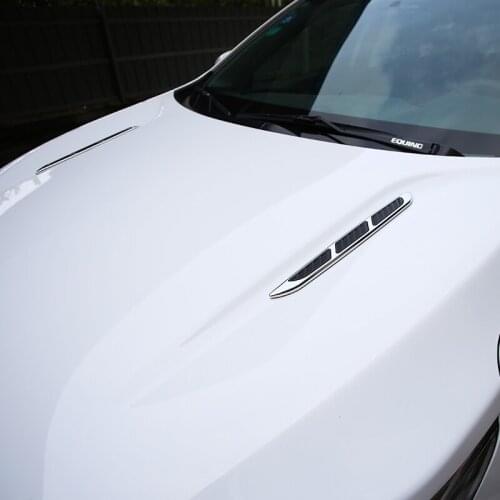 2pcs/set Car Hood Decoration Air Outlet cover Sticker For equinox