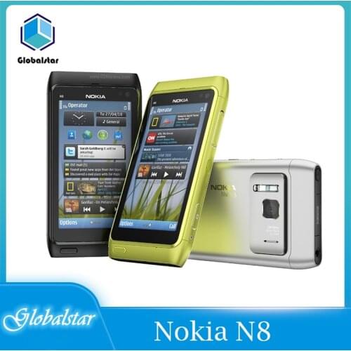 Nokia N8 Refurbished Original Nokia N8 Mobile Phone 3G WIFI GPS 12MP Camera 3.5" Touch screen 16GB Storage phone free shipping