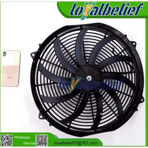 NEW Auto AC BLOWER FAN FOR 16 inch curved leaf blower 180W electronic fan 12V / 24V
