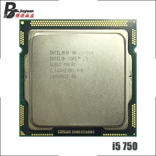 Intel Core i5-750 i5 750 2.6 GHz Quad-Core CPU Processor 8M 95W LGA 1156