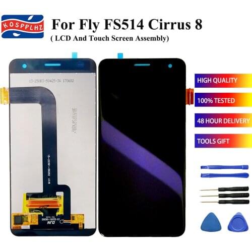 5.0 in High Quality For Fly FS514 Cirrus 8 LCD Display+Touch Screen Assembly Digitizer Replacement for smart phone+tools