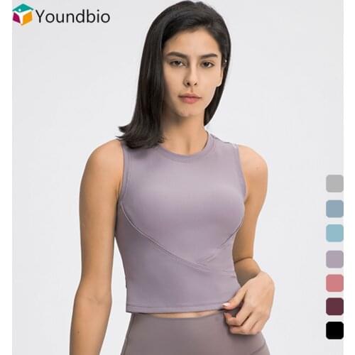 YOUNDBIO 2021 Sleeveless Yoga Shirts Women Casual Sport Vest Gym Fitness Slim Blouses Female Fashion Tank Summer Sexy Crop Top