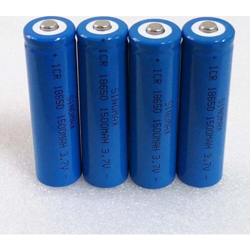 1-10PCS 1500mah 3.7V 18650 Rechargeable Li-ion Battery Lithium ion cell for LED flashlight phone powerbank speaker torch