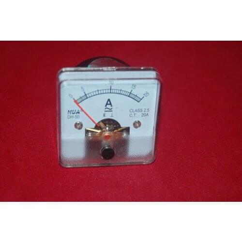 1PC AC 0-20A Analog Ammeter Panel AMP Current Meter 50*50mm directly Connect