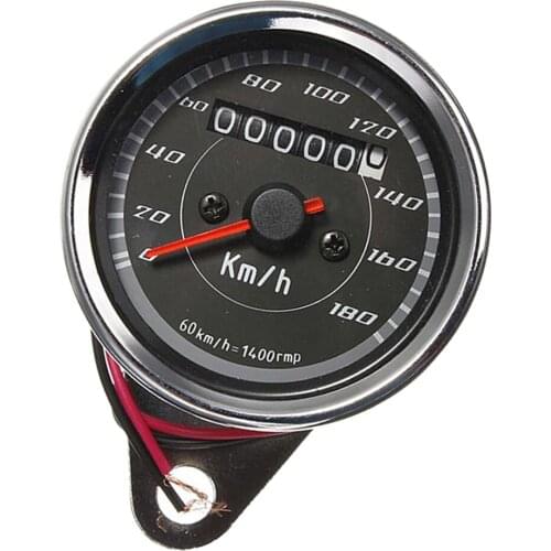 12V Multi Function Odometer Speedometer Gauge Blue LED Indicator 0-180 Km/h