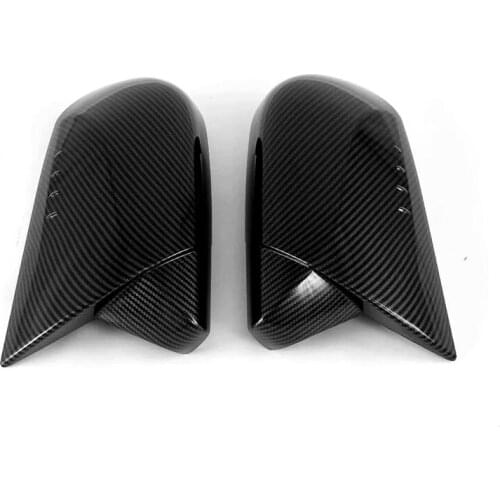 ABS Carbon Fiber Car Side Door Rearview Mirror Cover Trims Car Styling Accessories For Toyota Prius 2019 2020 Overlay Style 2pcs