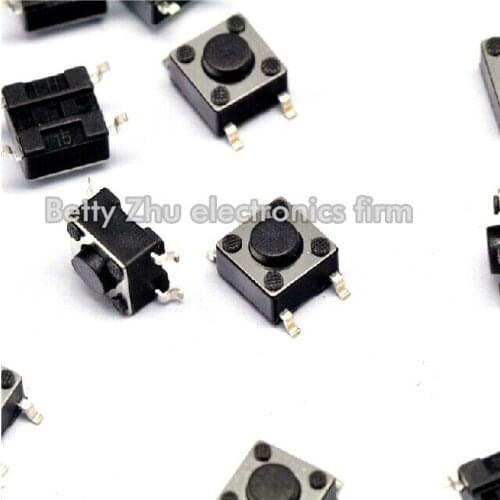 200PCS/LOT 6 * 6 * 4.3MM SMD Tact Switch 4-pin micro / button switch