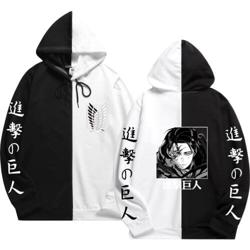 2021 Attack on Titan Mens Hot sale patchwork Hoodie Hip Hop Streetwear Pullover Jumper Sweatshirts Tops hoodies