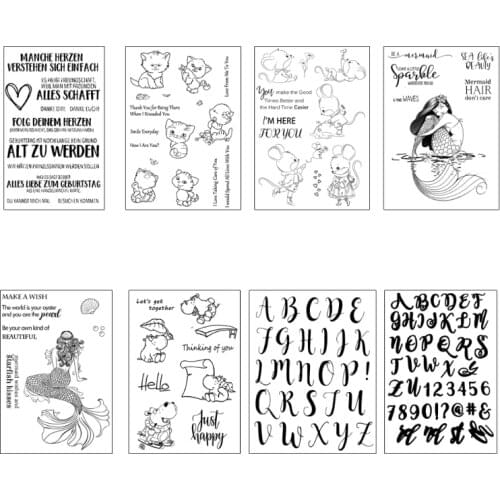 Alphabet Cartoon Silicone Clear Seal Stamp DIY Scrapbooking Embossing Photo Album Decorative Paper Card Craft