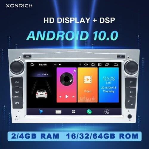 2 Din Android 10 Car Radio NO DVDPlayer For Opel Vectra C Zafira B Corsa D C Astra H G J Meriva Vivaro Multimedia GPS Navigation