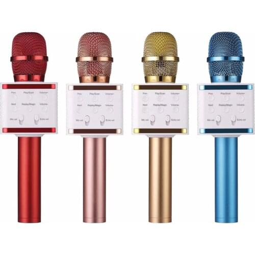 2021 Wireless Bluetooth Microphone Home Music Microphone Singing Multi-function Stereo Microphone Handheld Portable For Phones